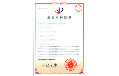 Invention certification (ZL 2008 1 0120116.3)